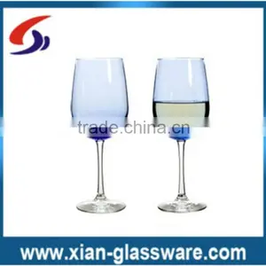 Promotional Wholesale Blue Colored Wine Glass thumbnail-1