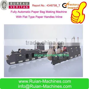Paper Shopping Bag Making Machine With Flat Type Handles Inline thumbnail-1