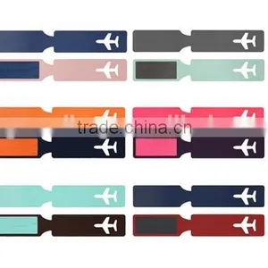 Patched Genuine Cow Leather Funny Luggage Tags Airplane Baggage Tag Travel Accessories thumbnail-5
