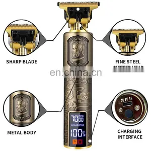 T9 USB Rechargeable Trimmers Man Hair Clippers Hairdressing Shaving Electric Shaver Barber Hair Cutting Machine Trimmer thumbnail-4
