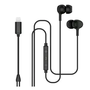 High End MFI Approved Wired Headphone Microphone Earbuds Earphone For Iphone7 thumbnail-1