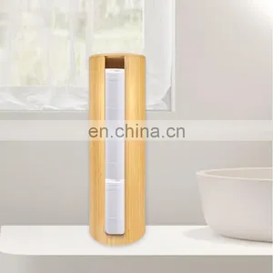 Factory Price Bamboo Bamboo Tissue Box Cover Water Resistant Wooden Facial Tissue Box Holder for Bathroom thumbnail-4