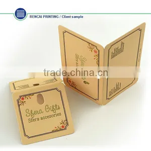 China Fashion Design CUstom Eco-Friendly Paper Clothing Hang Tag thumbnail-5