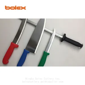 CHINA KNIVES CUTLERY FOR KNIFE SHARPENING GRINDING RENTAL EXCHANGE SERVICES NELLA BOLEX TOP METAL KNIVES Colour Coded Commercial Kitchen Knives Cook Chef Boning Granton Edge Butcher Poultry Curved Slicer thumbnail-1