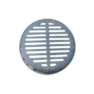Bitumen Coating Ductile Iron Round Cast Drainage Grill Gully Grating & Frame thumbnail-1