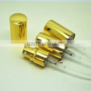 12mm Shiny Golden Screw Perfume Sprayer With Long Metal Cap thumbnail-1