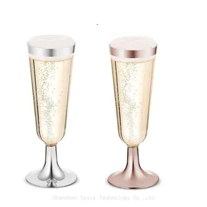 Factory Direct Custom Champagne Wine Glass - Logo-Printed Plastic, Corporate Event Glassware thumbnail-1