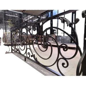 Removable Wrought Iron Garden Fence | Industrial Security Main Gate and Fence Wall for Factory & Warehouse thumbnail-1