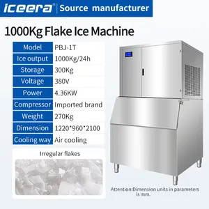 Commercial Flake Ice Maker 1000KG Air Cooling CE Certified Factory Direct thumbnail-1