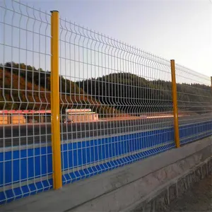Factory Supply 3D Bend Galvanized Steel Metal Welded Wire Mesh Panel Fence/3D Curved Fence thumbnail-3