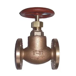 Marine Globe Valve JIS 10K50 5K50 Bronze Flange Stop Globe Valve Factory thumbnail-3