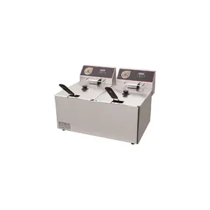 Electric Digital Double Tanks Fryer With 304 Stainless Steel & PLC Control thumbnail-1