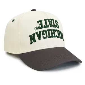 Fashion Two Color Baseball Hat Embossed Logo Casual Outdoor Headwear Hats Caps Wholesales thumbnail-3