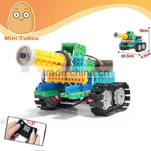 Hot Style4 Channel Remote Control Suit Remote Variety Building Blocks Bricks Educational Toys Assembled Robot Tank thumbnail-1