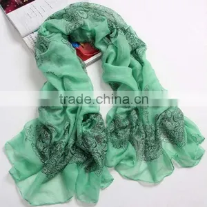 2015 Fashion Ladies New Design Custom Stripe Scarf Wholesale for Charming Ladies thumbnail-3