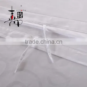 100% Cotton Luxury White Jacquard New Design Hotel Bedding Set thumbnail-4