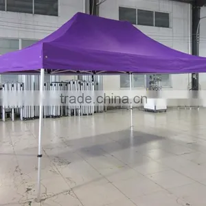 3m X4.5m Small Hexagon Folding Gazebo With Window and Door Walls thumbnail-1