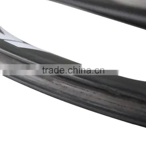 2016 700C Front 3 Spokes Clincher 3s Wheels Rear Carbon Clincher Disc Wheelset DC-01 3K Matt Fit for TT Bike thumbnail-4