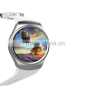 2016 High Quality Wholesale KW18 Smart Watch , Round Screen Smart Watch KW18 With Heart Rate Monitor thumbnail-3