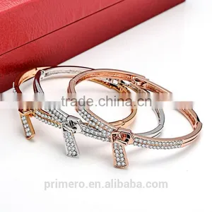 Zip Design Zircon Gold Plated Bracelets & Bangles for Women Top Quality Jewelry thumbnail-3