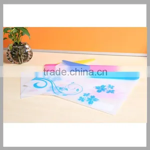 Office Stationery A4 Clear Plastic Bag PP Clear File Folder Envelop Shape Document File Bag With Snap Closure thumbnail-2