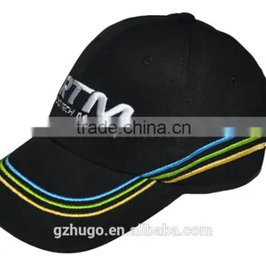 Hot!!! High Quality Durable Embroidery Outdoor Sport Curve Custom Promotional Black Colour Cotten-dacron Textile Baseball Hat thumbnail-6
