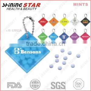 Square Shape High Quality Mints for Promotion With Key Chain thumbnail-1