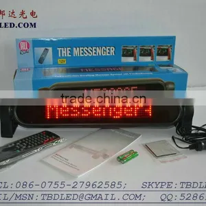 12V Red Color 7 by 50 Pixels Car Display LED Sign thumbnail-1