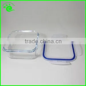 Square Thermo Airtight Glass Food Container With PP Lid thumbnail-6