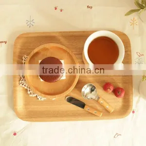 Eco-Friendly Natural Wooden Serving Tray thumbnail-1