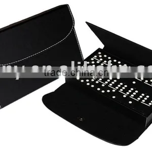 High Quality Domino Game Set in Leather Case thumbnail-1