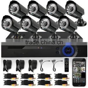 1080P IP HD CCTV KIT 8 x 900tvl Waterproof CCTV Camera Outdoor 8CH + Onvif NVR HVR DVR P2P Home Security System thumbnail-1