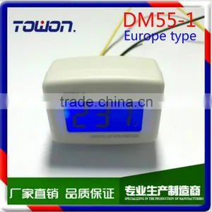 DM55-1 LCD AC Digital Voltage Meter Voltmeter 80-300V Switch EURO 2 Round Plug Volt Power Monitor AC Panle Meter Blue Backlight thumbnail-1