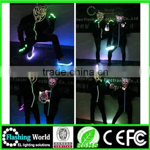 China Factory OEM High Quality Factory Wholesale Factory Wholesale Lime Green el Lighting Glasses thumbnail-4