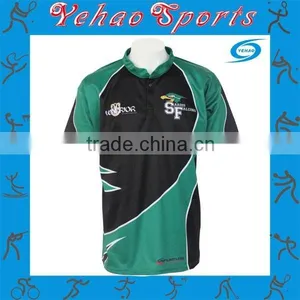 Custom Blank Rugby Shirts With Sublimation Own Pattern thumbnail-1