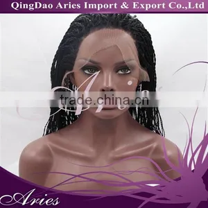 Micro Braided Lace Front Wigs for Black Women thumbnail-1