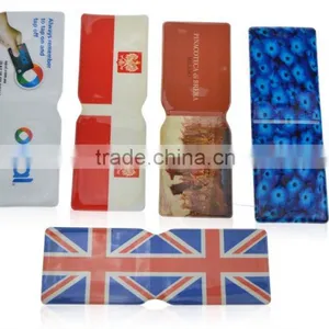 Cheap Transparent PVC Plastic Business Folding Card Holder Wholesale thumbnail-3
