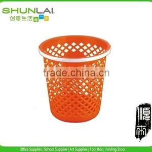 Plastic Round Hollow Waste Bin,trash Can,garbage Bin thumbnail-1