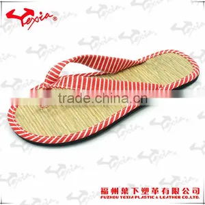 Straw Flipflop Horizonal Stripe Design thumbnail-1