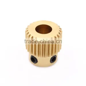 New Arrival!!! DIY 3D Printer Reprap Prusa i3 Extrusion Wheel Special Brass Wire Feed Wheel 3d Printer Extruder Driving Gear thumbnail-5