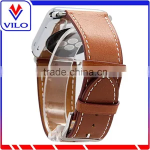 New Genuine Leather Wristband Single Tour Bracelet Watch Band For Apple Watch 38mm 42mm thumbnail-2