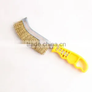 Plastic Crimped Wire Hand Scratch Brushes, Length 265 mm 10 1/2" thumbnail-1