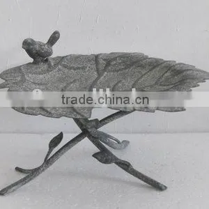 100496F-Leafed Metal Finch Bird Feeder thumbnail-1