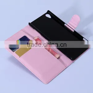 Hot Selling Funky Mobile Phone Leather Flip Wallet Case For Sony Xperia Z3 Ultra thumbnail-3