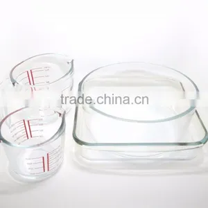 Hot Sale 9-PC Glass Bakeware Set Baking Dishes Measuring Cups Baking Pans thumbnail-3