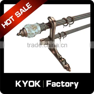KYOK High Quality Cheapest Curtain Rod Bracket , Double Curtain Bracket thumbnail-5