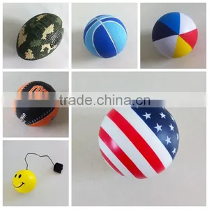 Round Shape Rugby Shape pu Stress Ball thumbnail-1