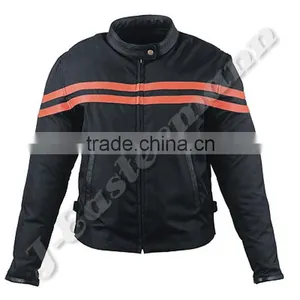 Ladies Stripped Textile Jacket, Cordura Textile Jacket, Custom Textile Jacket thumbnail-1