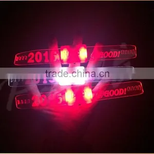 2015 Promotional Custom Led Light Happy Bracelet thumbnail-4