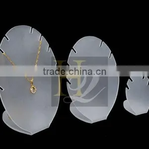 Heart Shape Clear Acrylic Pendant Display Stands, Acrylic Earring Jewelry Displays thumbnail-1